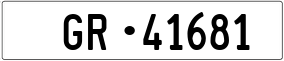 Trailer License Plate
